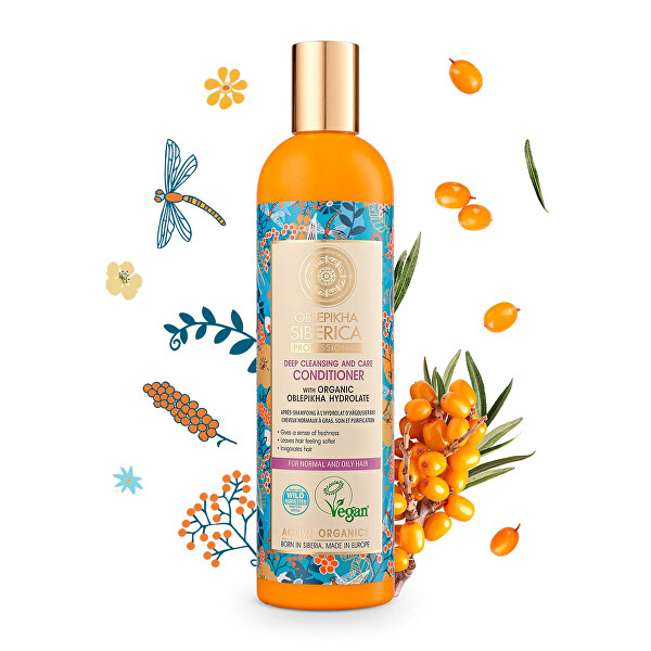 Rakytníkový kondicionér pro normální a mastné vlasy Oblepikha (Deep Cleansing and Care Conditioner) 400 ml