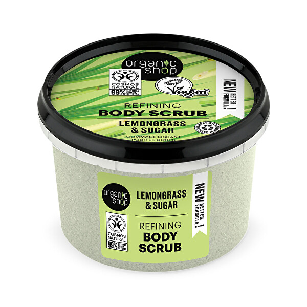 Koupelový cukrový peeling Organic Lemongrass & Sugar (Body Scrub) 250 ml