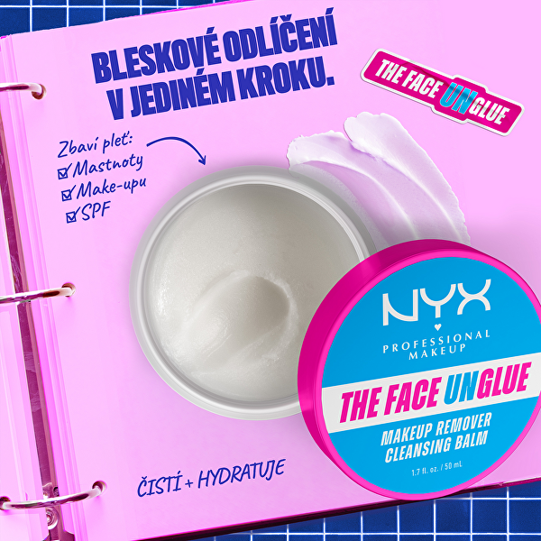 NYX Professional Makeup The Face Unglue Makeup Remover, odličovací balzam, 50ml