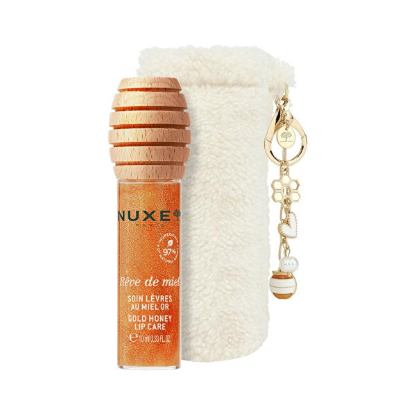 Îngrijire de buze cu miere și etui Rêve de Miel Gold Lip Care 10 ml