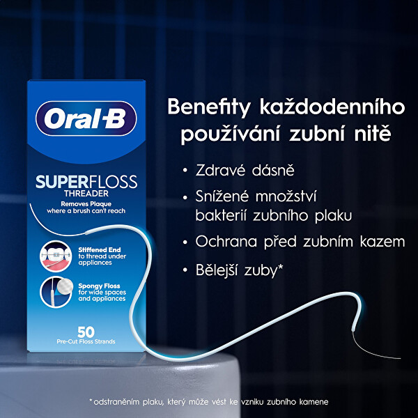 Dentálna niť Super Floss 50 ks