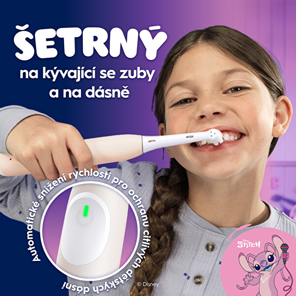 Elektrická kefka IO2 Stich Angel Kids
