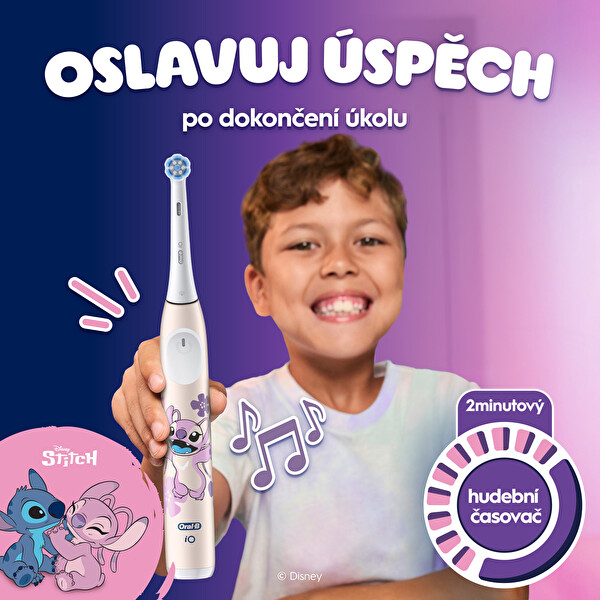 Elektrická kefka IO2 Stich Angel Kids