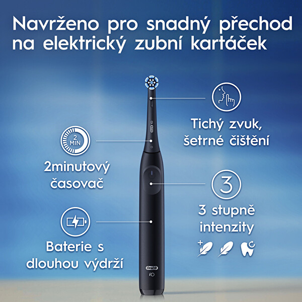 Elektrický zubní kartáček iO2 Night Black