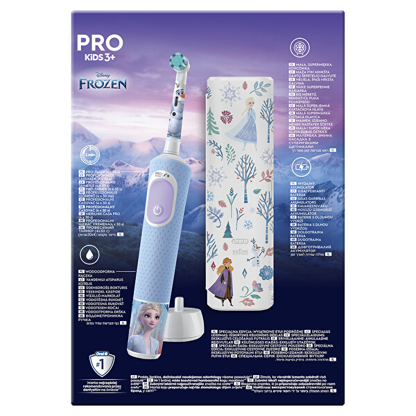 Elektrický zubní kartáček s cestovním pouzdrem Vitality Pro Kids Frozen