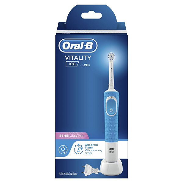 Elektrický zubní kartáček Vitality D100 Blue Sensitive