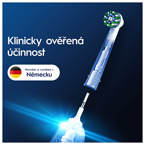 Náhradní kartáčkové hlavice Cross Action White EB50 8 ks