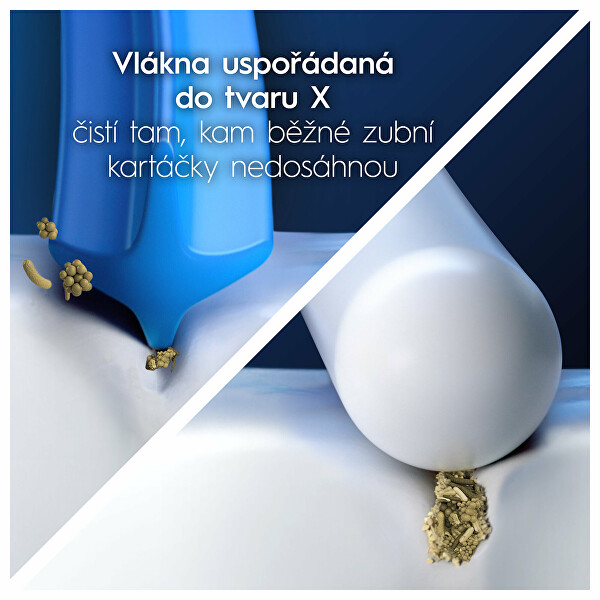 Náhradní kartáčkové hlavice Cross Action White EB50 8 ks