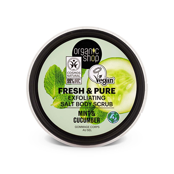 Exfoliační tělový peeling Máta a okurka (Body Scrub) 250 ml