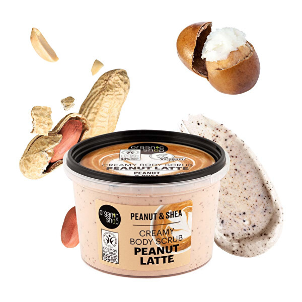 Krémový tělový peeling Arašídové latté (Creamy Body Scrub) 250 ml