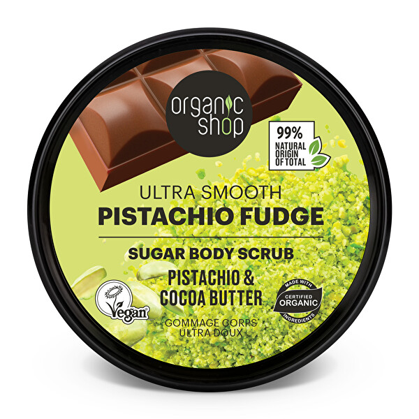 Jemný tělový peeling Pistácie a kakaové máslo (Body Scrub) 250 ml