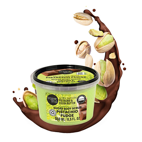Jemný tělový peeling Pistácie a kakaové máslo (Body Scrub) 250 ml