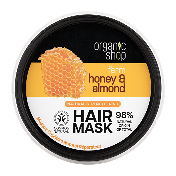 Posilující vlasová maska Med a mandle (Strengthening Hair Mask) 250 ml