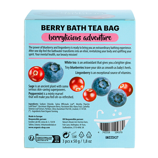 Sáčky do koupele Bobulové dobrodružství (Bath Tea Bag) 3 x 50 g