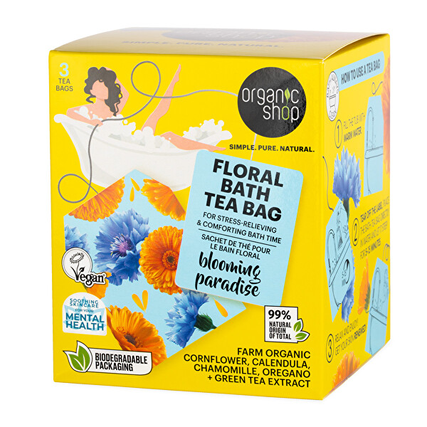 Sáčky do koupele Květinový ráj (Bath Tea Bag) 3 x 50 g