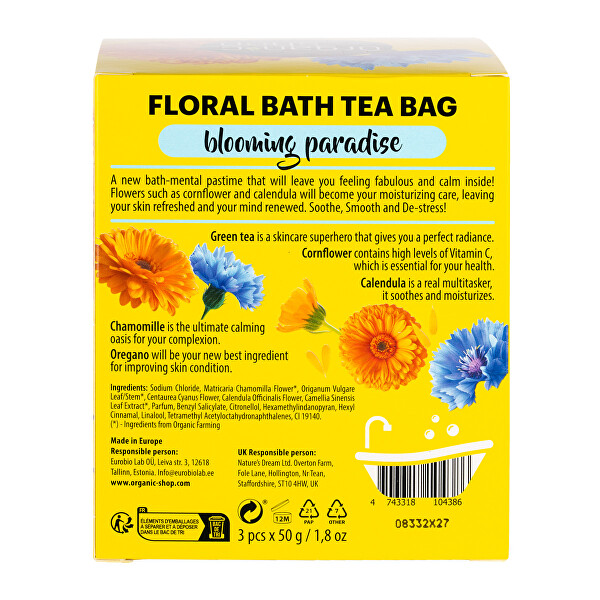 Sáčky do koupele Květinový ráj (Bath Tea Bag) 3 x 50 g