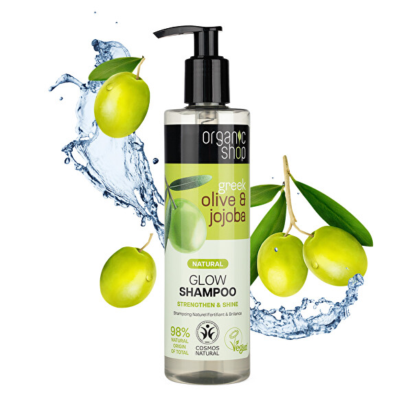 Šampon pro zářivý lesk vlasů Oliva a jojoba (Glow Shampoo) 280 ml