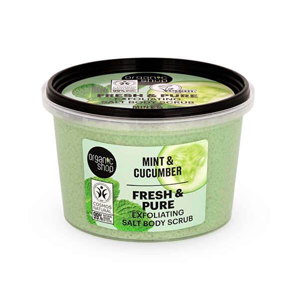Exfoliační tělový peeling Máta a okurka (Body Scrub) 250 ml