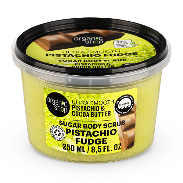 Jemný tělový peeling Pistácie a kakaové máslo (Body Scrub) 250 ml