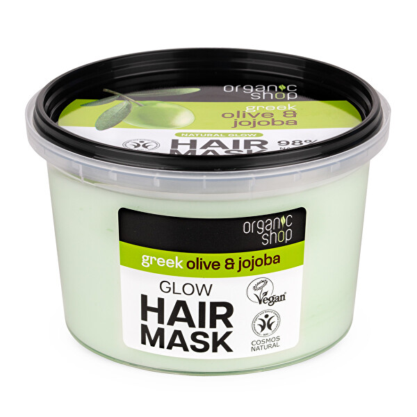 Maska pro zářivý lesk vlasů Oliva a jojoba (Glow Hair Mask) 250 ml