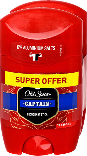 Sada tuhých deodorantů Captain 2 x 50 ml