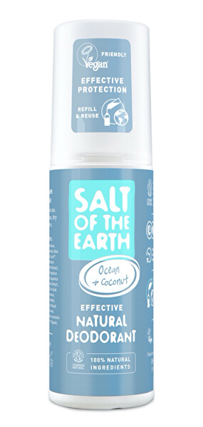 Přírodní minerální deodorant ve spreji Ocean Coconut (Natural Deodorant) 100 ml