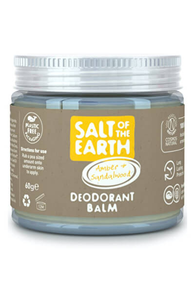 Prírodné minerálne deodorant Amber & Sandalwood (Deodorant Balm) 60 g
