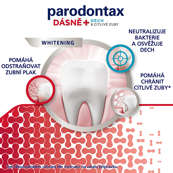 Bělicí zubní pasta na problémy s dásněmi, dechem a citlivostí zubů Gum and Sensitive Whitening 75 ml