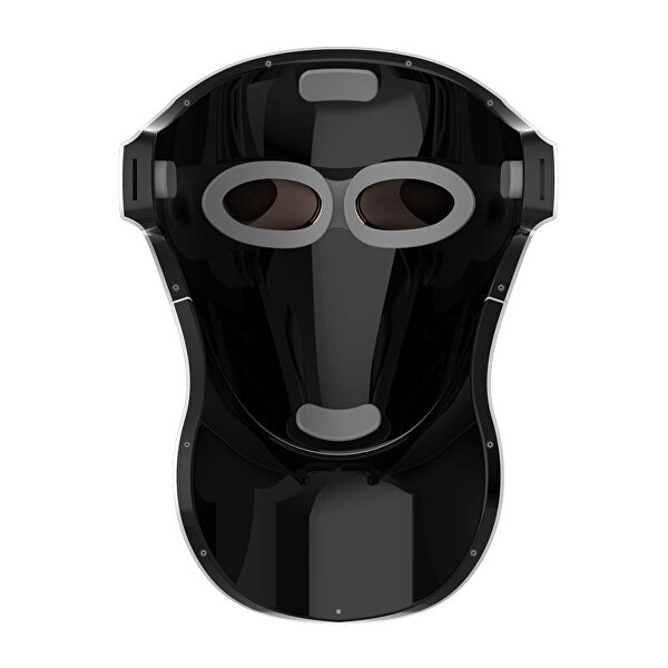 Profesionální ošetřující LED maska na obličej a krk s nabíjecí stanicí (Black, Gold)