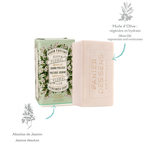 Háromszor finomra őrölt szappan Precious Jasmine (Perfumed Soap) 150 g