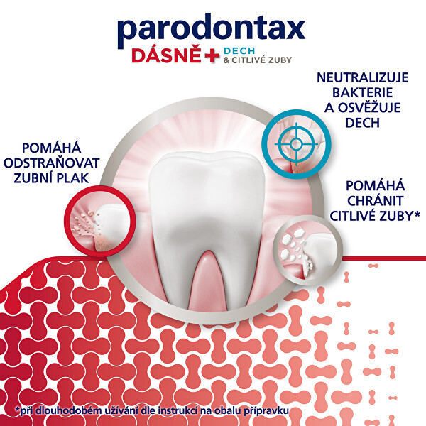 Zubní pasta na problémy s dásněmi, dechem a citlivostí zubů Gum and Sensitive 75 ml