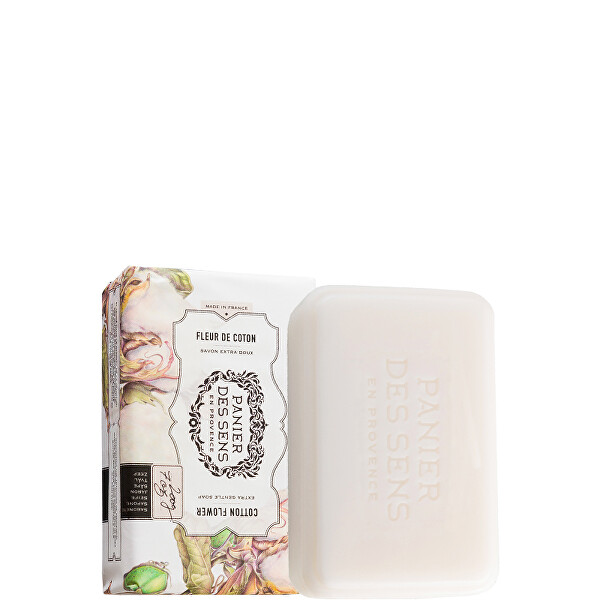Extra jemné přírodní mýdlo s bambuckým máslem  Cotton Flower (Extra-Soft Vegetable Soap) 200 g