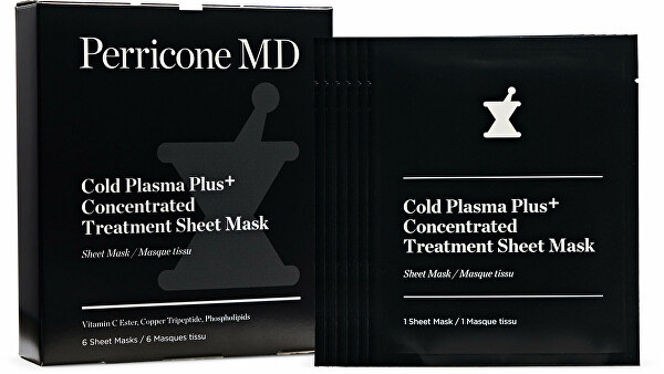 Ošetrujúca plátienková maska Cold Plasma Plus + Concentrate d (Treatment Sheet Mask) 6 ks