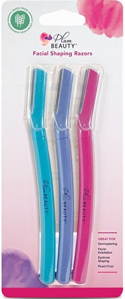 Rasoio per viso e sopracciglia (Facial Shaping Razors) 3 pz