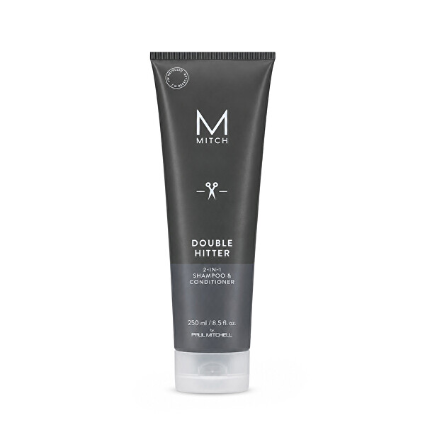 Bezsulfátový pečující šampon a kondicionér 2v1 Mitch (Double Hitter Sulfate-Free 2 In 1 Shampoo & Conditioner) 250 ml
