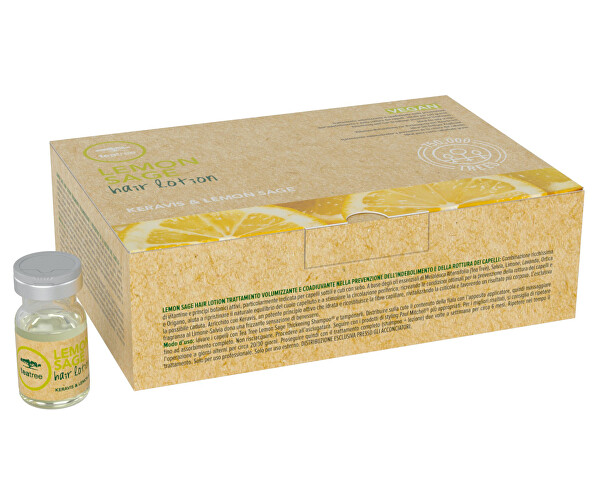 Ošetrujúca kúra pre objem vlasov Tea Tree Keravis & Lemon-Sage (Hair Lotion) 12 x 6 ml