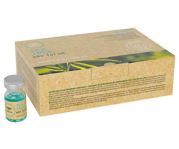 Ošetrujúca kúra proti vypadávaniu vlasov Tea Tree Keravis & Tea Tree Oil (Hair Lotion) 12 x 6 ml