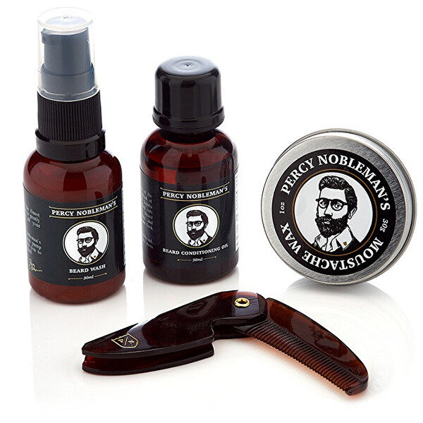 Set cadou pentru ingrijirea barbei si a mustatei (Beard Grooming Kit)