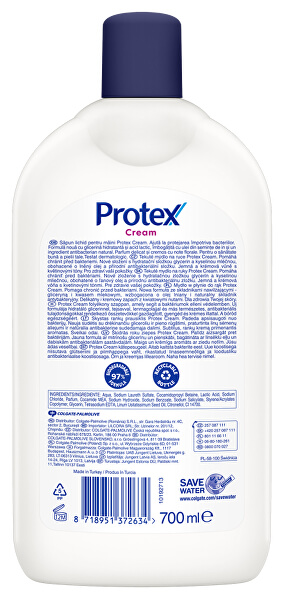 Antibakteriális folyékony szappan Cream (Antibacterial Liquid Hand Wash) - utántöltő 700 ml
