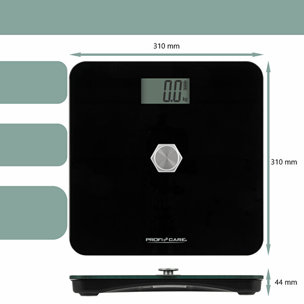 Ekologická kinetická osobná váha čierna (bez baterií) PW 3112