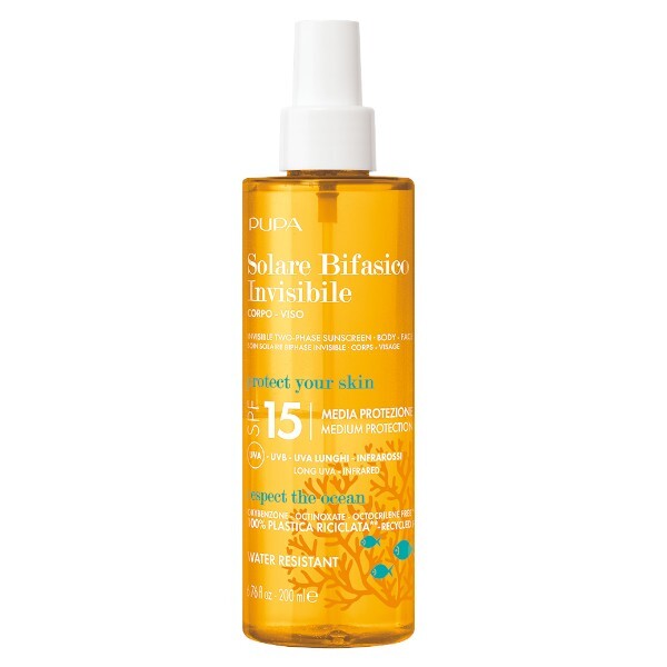 Spray bronzant bifazic SPF 15 (Invisible Two-Phase Sunscreen) 200 ml