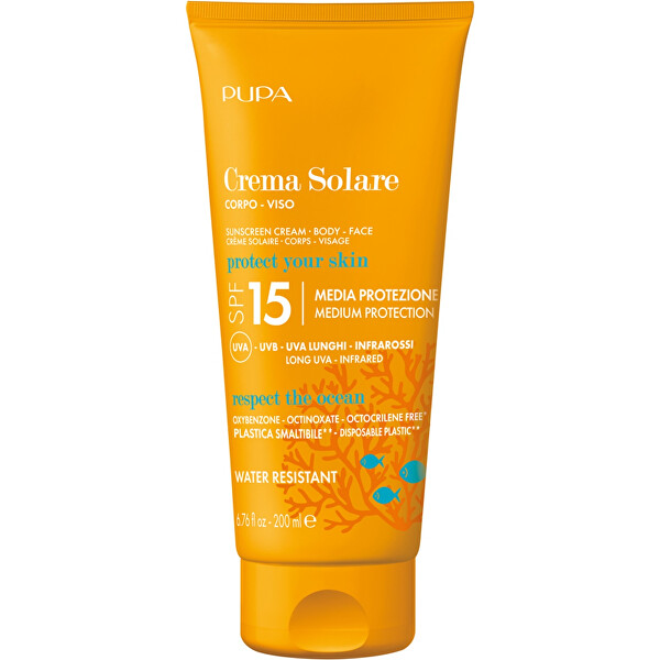 Fényvédő krém arcra SPF 15 (Sunscreen Cream) 200 ml