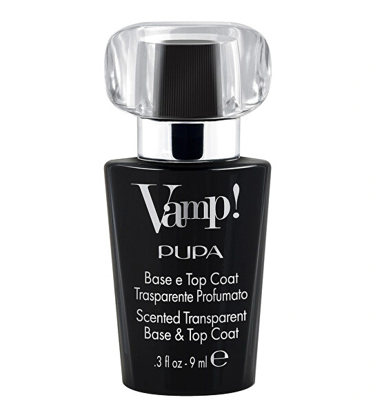 Podkladový a vrchní lak Vamp! Base & Top Coat Black Fragrance 300 9 ml