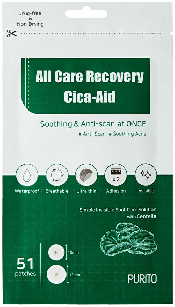 Náplasti na pupienky All Care Recovery Cica Aid (Patches) 51 ks