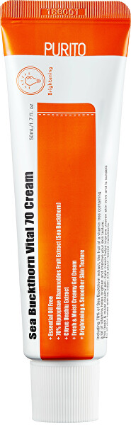 Rozjasňujúci pleťový krém Purito Sea Buckthorn Vital 70 (Cream) 50 ml