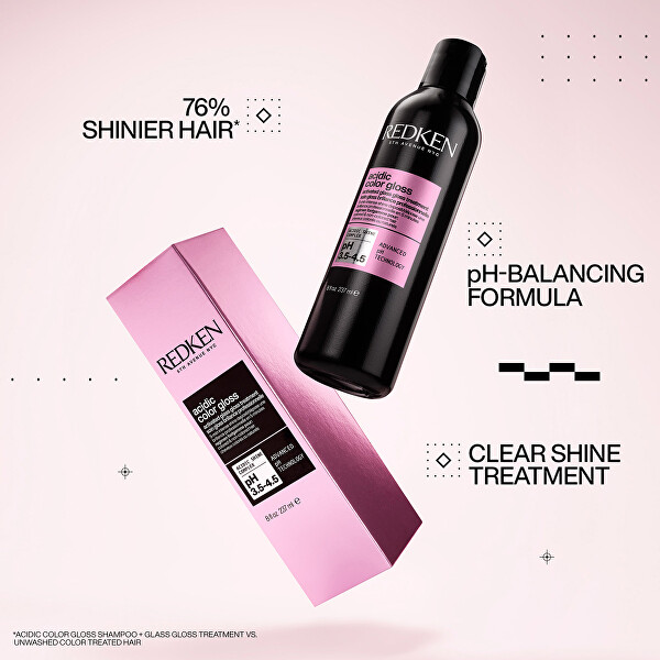 Péče pro intenzivní lesk barvených vlasů Acidic Color Gloss (Activated Glass Gloss Treatment) 237 ml