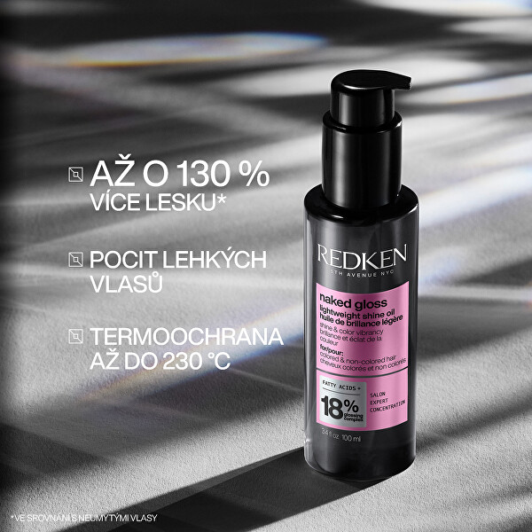 Lehký olej pro lesk vlasů Naked Gloss (Lightweight Shine Oil) 100 ml