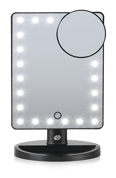 Specchietto cosmetico tattile (24 LED Touch Dimmable Cosmetic Mirror)