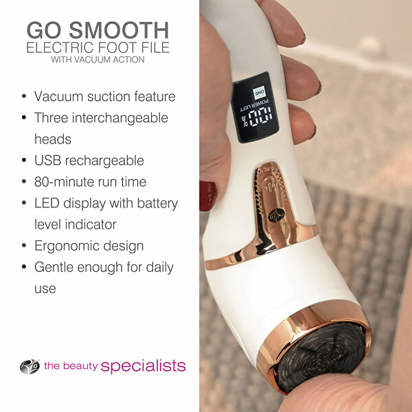 Elektrický pilník na chodidla s vakuovým odsáváním Go Smooth