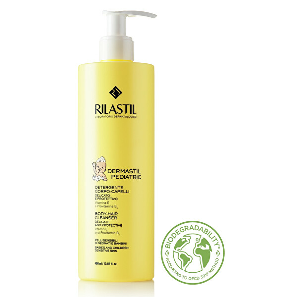 Emulsie de curățare pentru copii pentru păr și corp Dermastil Pediatric (Body Hair Cleanser) 400 ml